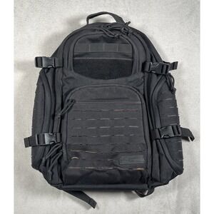 Highland Tactical Backpack - Black Large Laser Cut Daypack Outdoor Gear Hiking